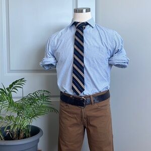 Banana Republic Office Camden Fit Plaid Dress Shirt